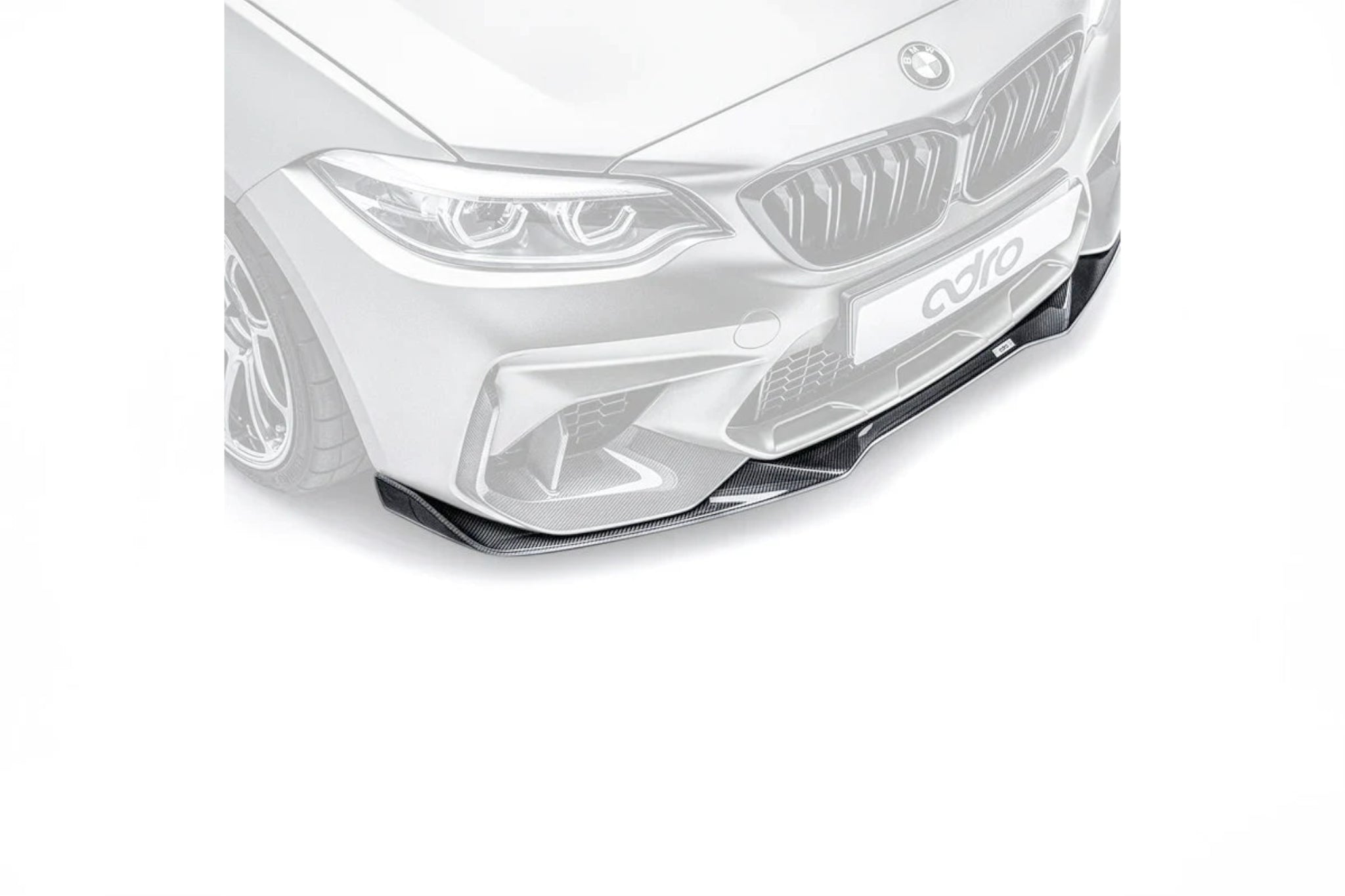 Adro Carbon Fibre Front Splitter - BMW F87 M2 Competition (2018 - 2021) - Evolve Automotive